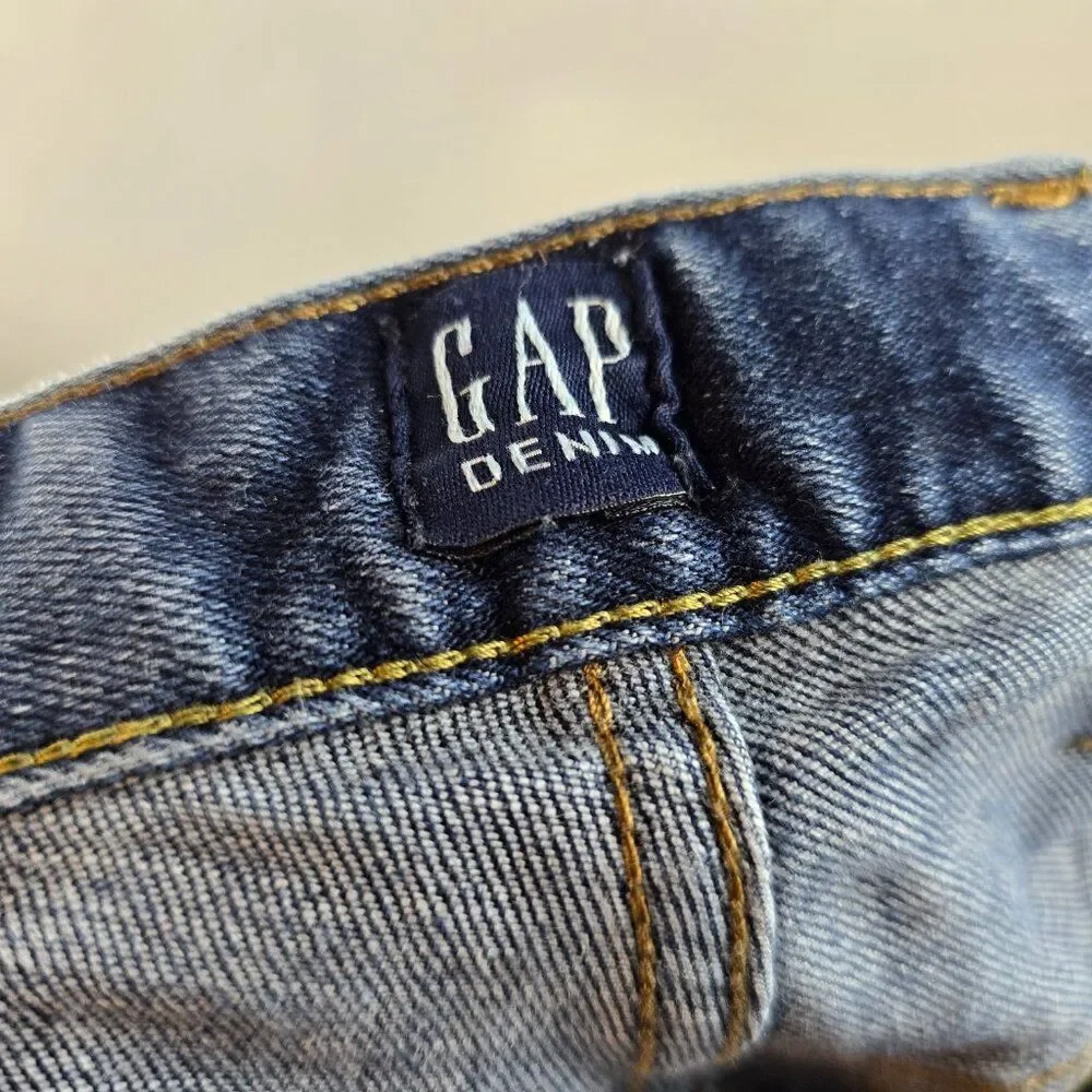 Gap Jeans Mens 36x36 Blue Denim Medium Wash Slim Stretch Skater Rocker Casual